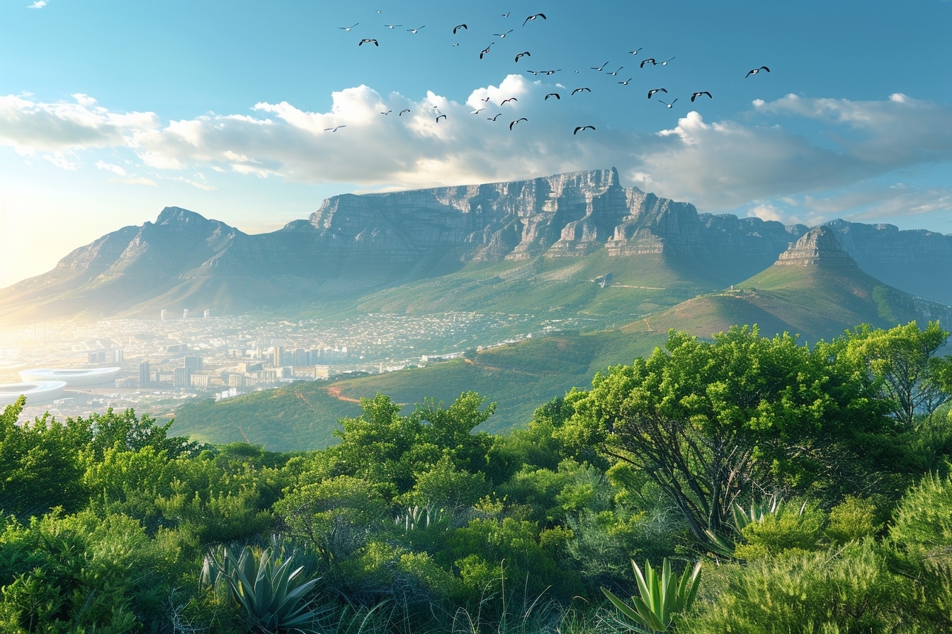 Visiter la ville du Cap et admirer la montagne de la Table